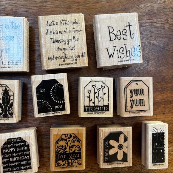 Craft lot of stamps (35) variety holiday gift tags new baby alphabet letters - Picture 3 of 13